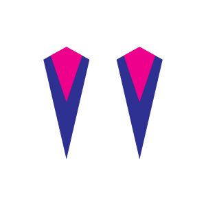 elegant triangle earring free svg
