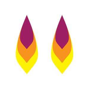 three layer earring free svg