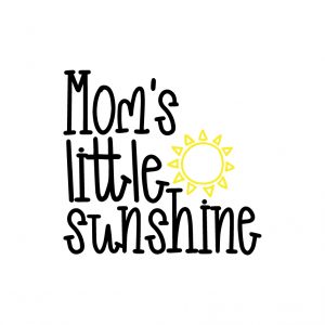 Mom's little sunshine Free SVG-100