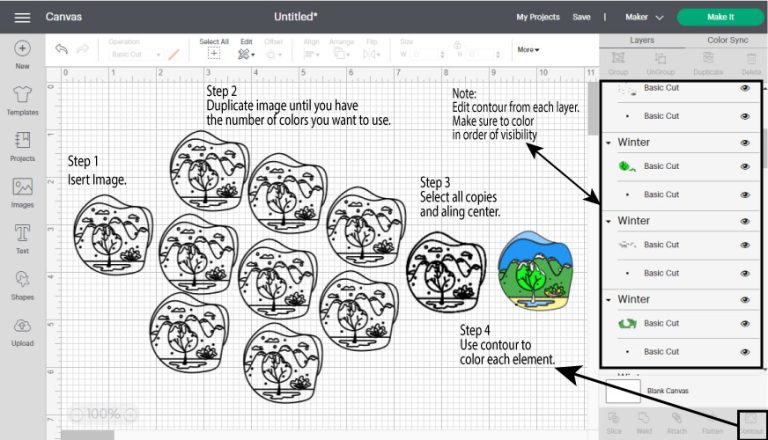Complete Guide on How to Use and Change Colors in Cricut Design Space ...