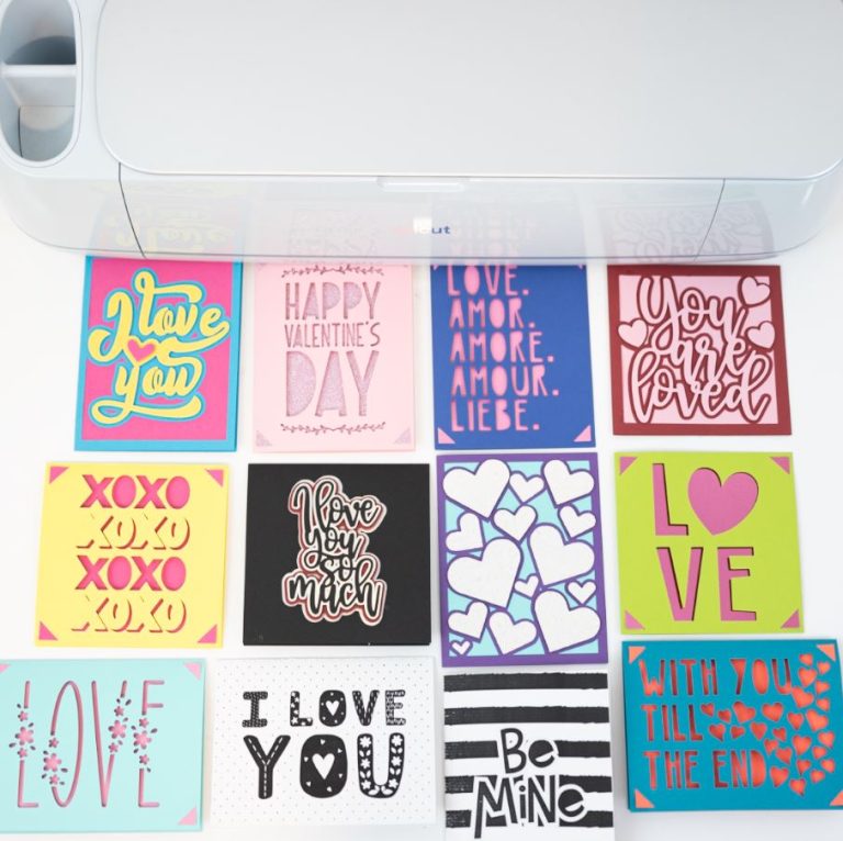 Free Cricut Valentine’s Day Cards