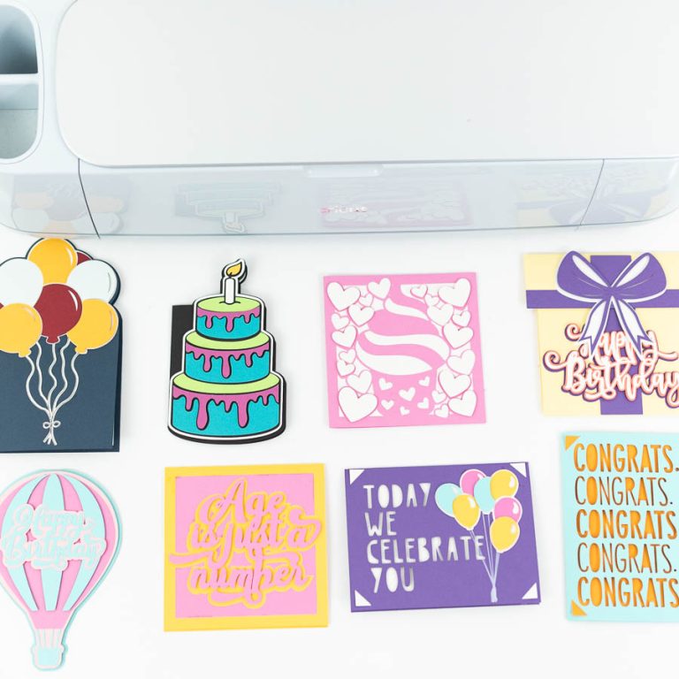 Make Free Birthday Cards with Cricut | 12 Free SVG Templates