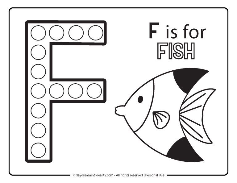Free PDF Alphabet Dot Marker Worksheets - Color & Trace! ~ Daydream ...