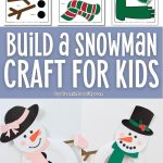Paper Plate Snowman Craft for kids - Image for Pinterest