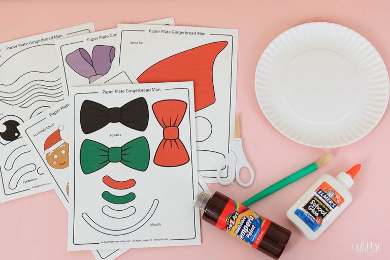 Paper Plate Gingerbread Man Craft for Kids | Free PDF Template ...