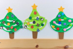 Paper Plate Christmas Tree Craft for Kids | Free PDF Template ...