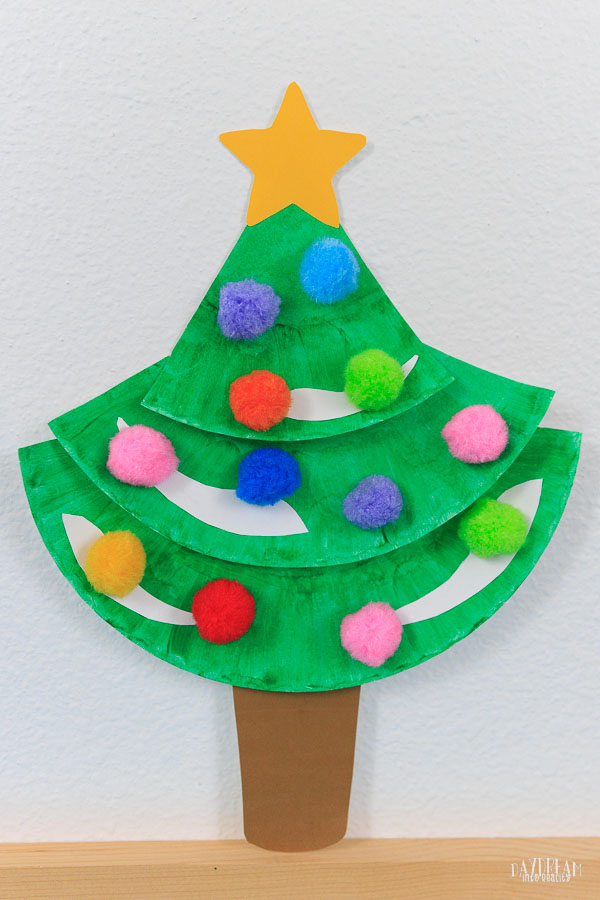 Paper Plate Christmas Tree Craft for Kids | Free PDF Template ...