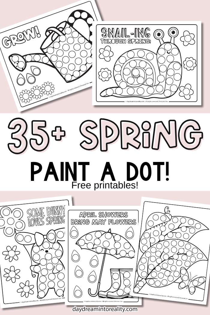 35+ Spring Dot Marker Pages | Free PDF Printables! ~ Daydream Into Reality