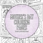 Mother's Day Coloring Pages - Pinterest Image