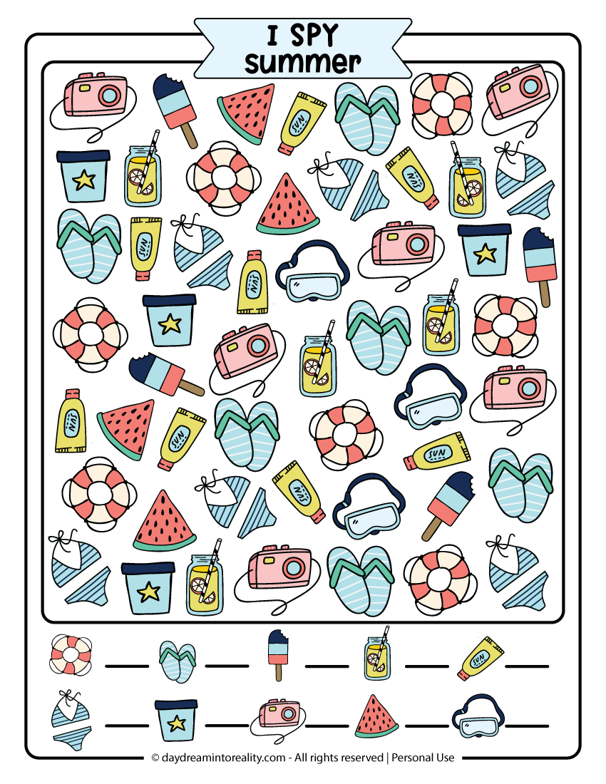 Medium I Spy Summer Color
