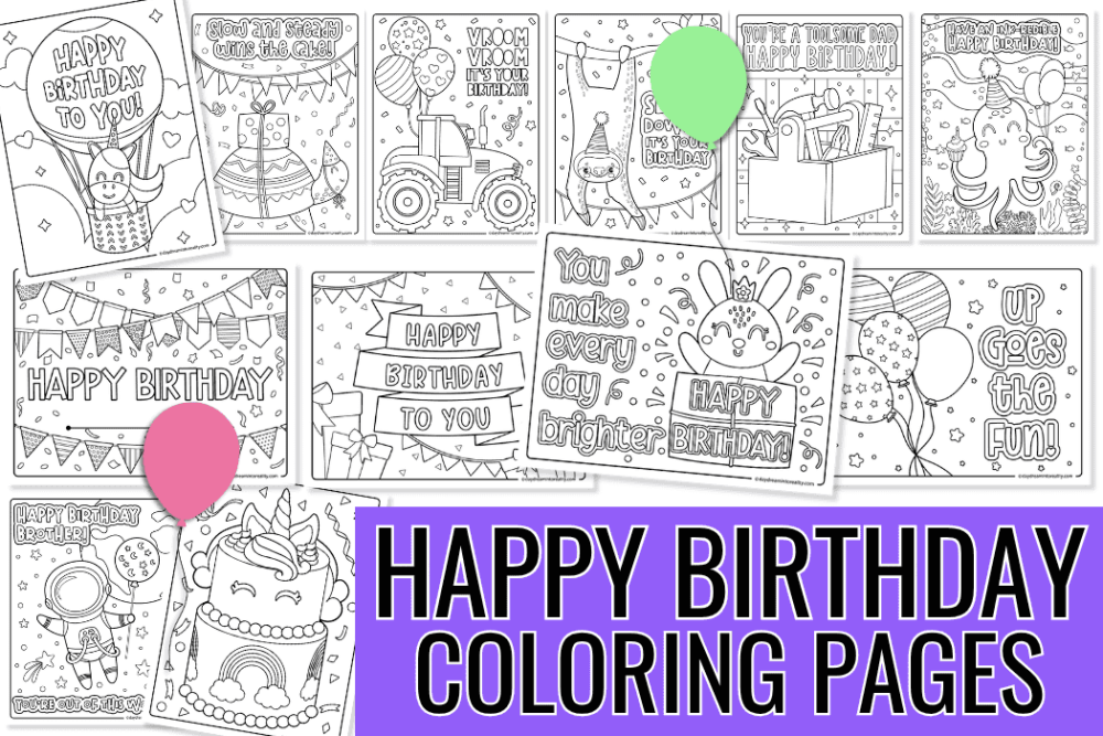 Coloring Pages Collage Featured Image 1