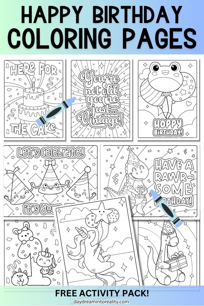 Coloring Pages Collage - Pinterest Image 2