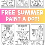summer dot marker pages collage for Pinterest 3