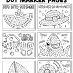 summer dot marker pages collage for Pinterest 2