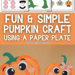 Paper Plate Pumpkin Craft For Kids Pinterest Image 1
