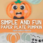 Paper Plate Pumpkin Craft For Kids Pinterest Image 2