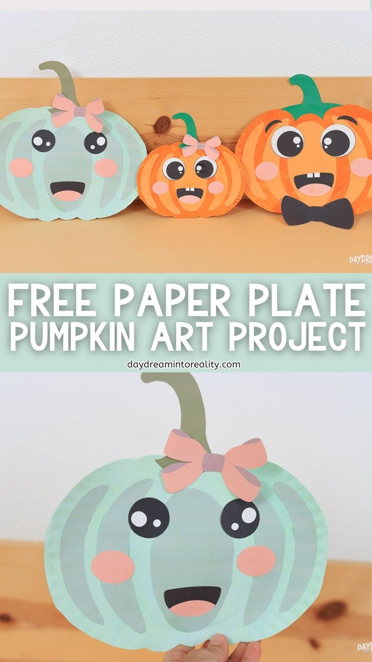 Paper Plate Pumpkin Craft For Kids Pinterest Image 3