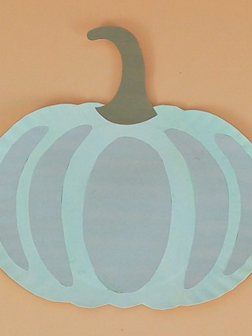 Simple sage green made out of paper plates