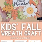 Paper Plate Thanksgiving Wreath Craft for Kids - Pinterest Image 3
