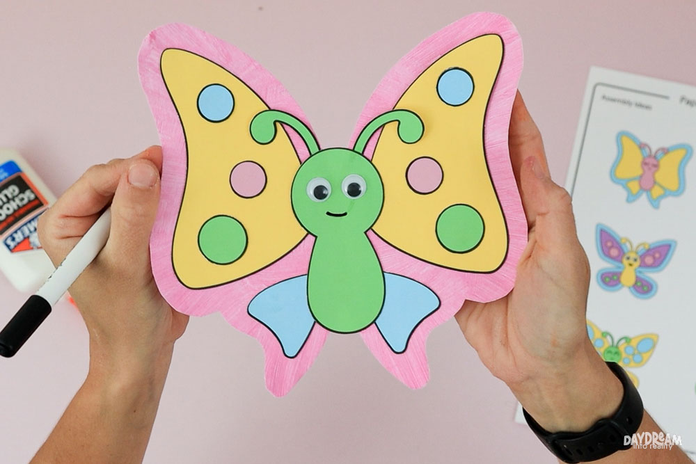 Final paper plate butterfly