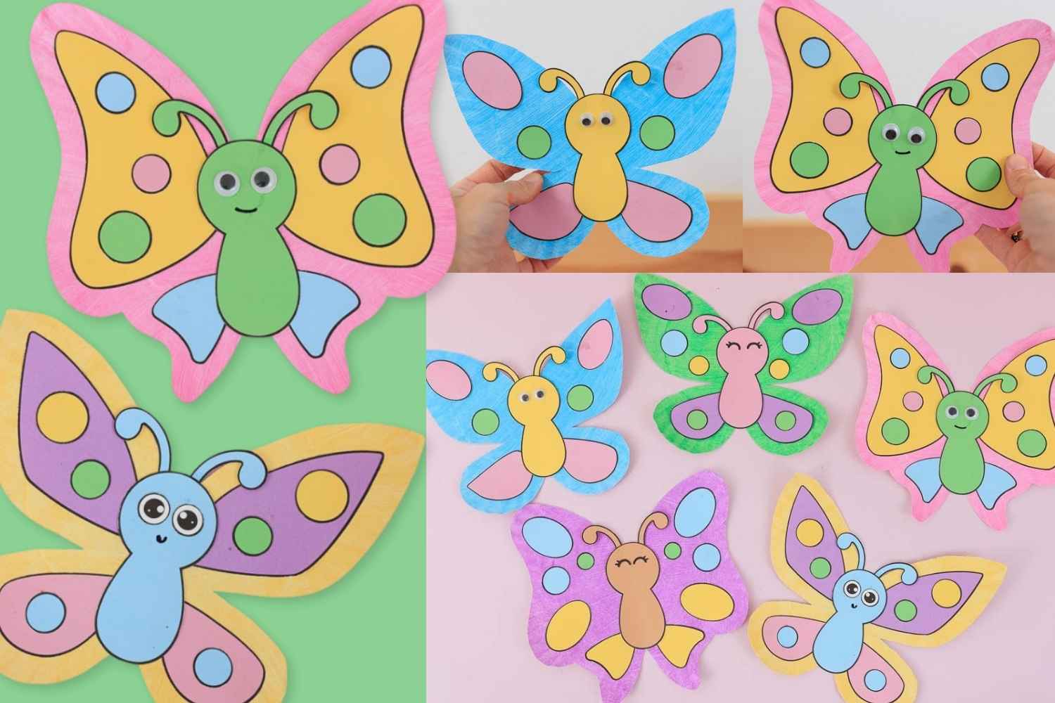 Paper Plate Butterfly Craft For Kids | Free PDF Template ~ Daydream ...