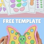 Paper plate butterfly Pinterest image 2