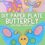 Paper plate butterfly Pinterest image 3