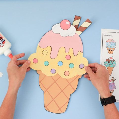 Final paper plate ice cream.