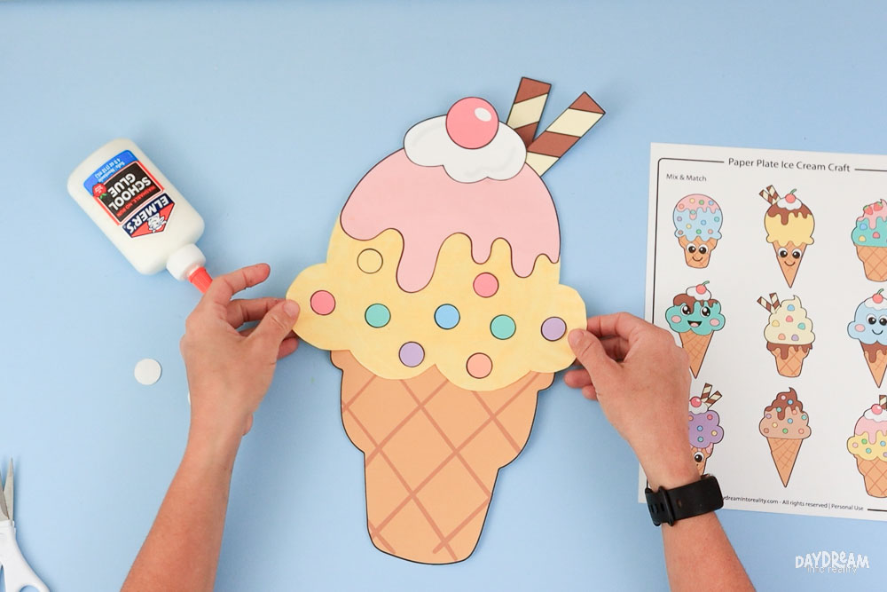Final paper plate ice cream.
