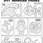 35+ ocean dot marker pages featuring sea animals, ocean elements, and printable worksheets for preschool and kindergarten